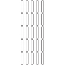 11185 - Label Size 7mm x 40mm - 8110 labels per roll 