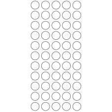 11186 - Label Size 15mm dia - 18950 labels per roll 