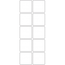 11197 - Label Size 50mm x 50mm - 2590 labels per roll 