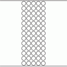 1126 - Label Size 16mm dia - 17,900 labels per roll 