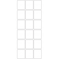 11268 - Label Size 40mm x 48mm - 4090 labels per roll 