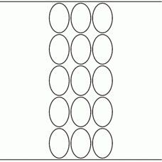 1134 - Label Size 32mm x 48mm Oval - 4,110 labels per roll 