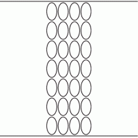 1137 - Label Size 23mm x 40mm Oval - 6,400 labels per roll