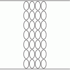 1137 - Label Size 23mm x 40mm Oval - 6,400 labels per roll 