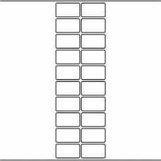 1160 - Label Size 45mm x 26mm - 4,740 labels per roll 