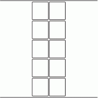 1163 - Label Size 50mm x 55mm - 2,370 labels per roll