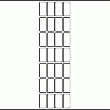 1167 - Label Size 20mm x 40mm - 6,360 labels per roll 