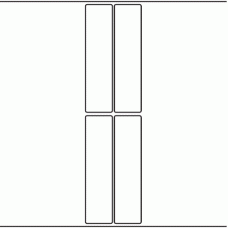 1176 - Label Size 40mm x 160mm - 850 labels per roll 