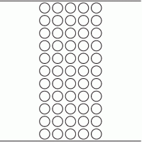 1186 - Label Size 15mm dia - 18,950 labels per roll