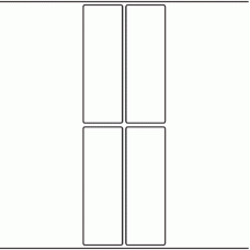 1187 - Label Size 45mm x 135mm - 1,000 labels per roll 