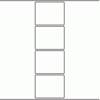 1193 - Label Size 76mm x 60mm - 1,100 labels per roll