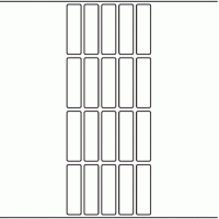 1195 - Label Size 18mm x 63mm - 5,180 labels per roll