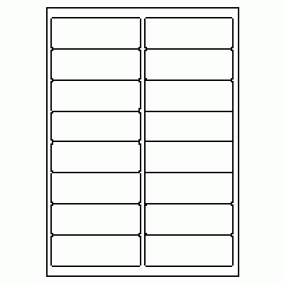 422 - Label Size 97mm x 34mm - 16 labels per sheet