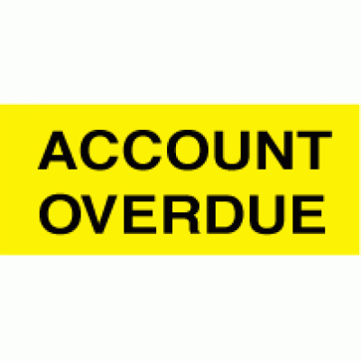 647 account overdue on rolls 50mm x 21mm