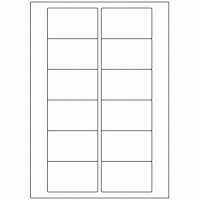 343 - Label Size 77mm x 46.5mm - 12 labels per sheet