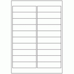 349 - Label Size 98mm x 25.4mm - 20 labels per sheet