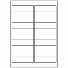 349 - Label Size 98mm x 25.4mm - 20 labels per sheet